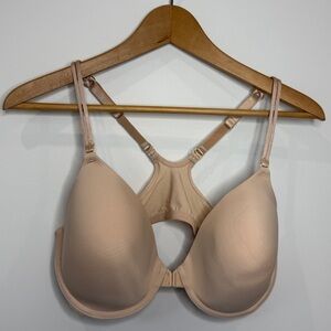 Wacoal Nude Front Clip Racerback Beige Bra (38D) Style 65942